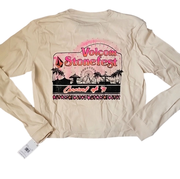 Volcom Tops - Volcom Cream Stonefest Shirt Size XS